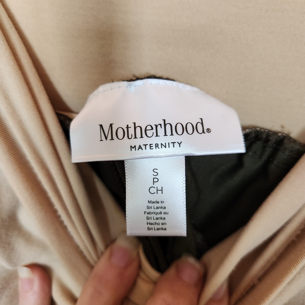 Motherhood Maternity Green Moulant Slim Straight Leg Pants Stretch Size S X 28" - Picture 8 of 9